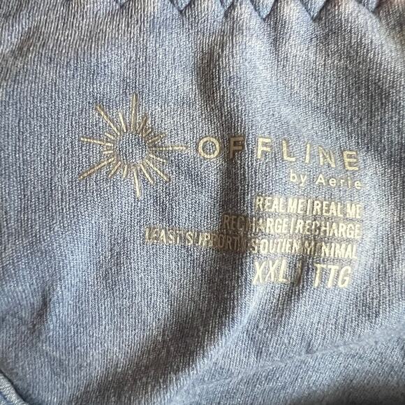 Offline By Aerie Women's Real Me Least Support Sports Bra‎ Blue XXL - Picture 3 of 6
